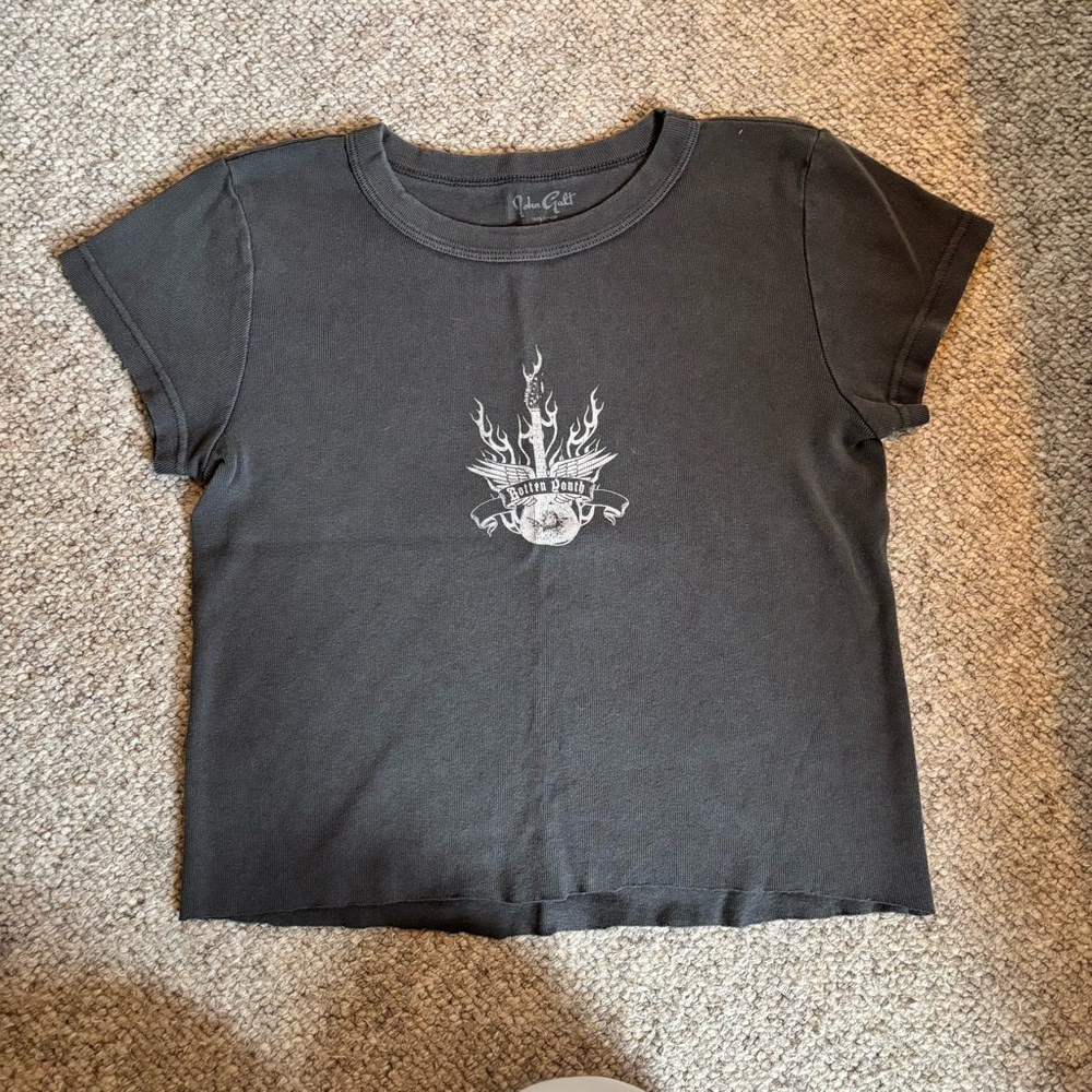 Brandy Melville Gray Short Sleeve Tee
